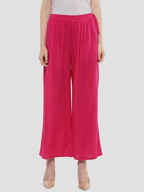 sringam pink regular fit palazzos