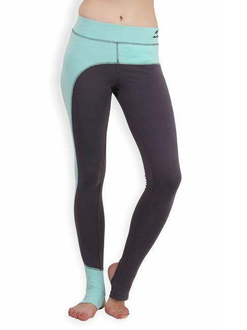 alcis aqua & grey cotton tights