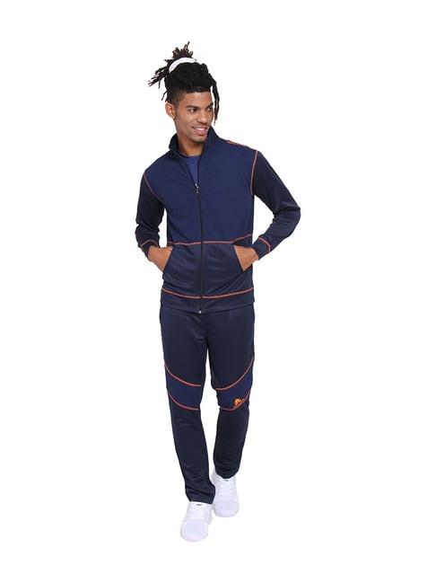 off limits navy full sleeves solid tracksuit