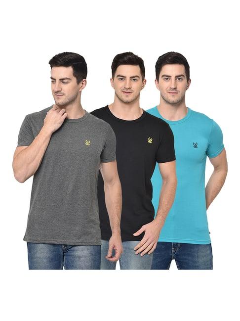 vimal jonney multicolor crew t-shirt - pack of 3