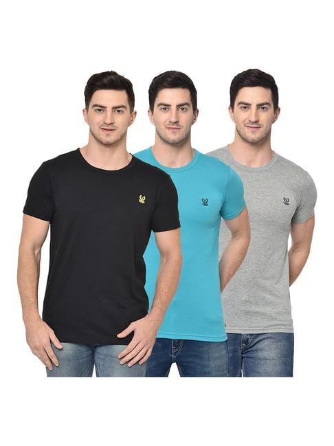 vimal jonney multicolor crew t-shirt - pack of 3