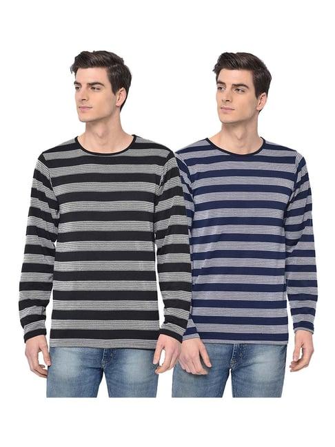 vimal jonney multicolor crew t-shirt - pack of 2