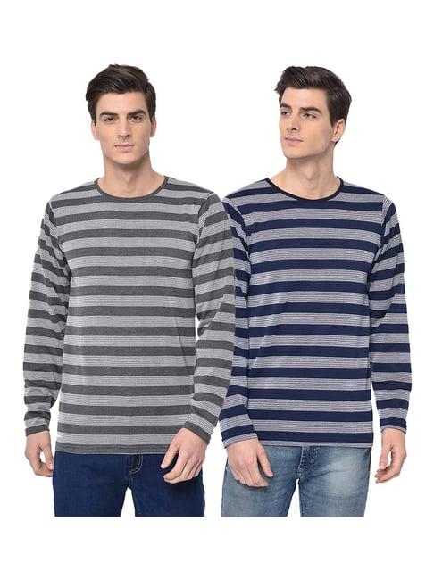 vimal jonney multicolor crew t-shirt - pack of 2