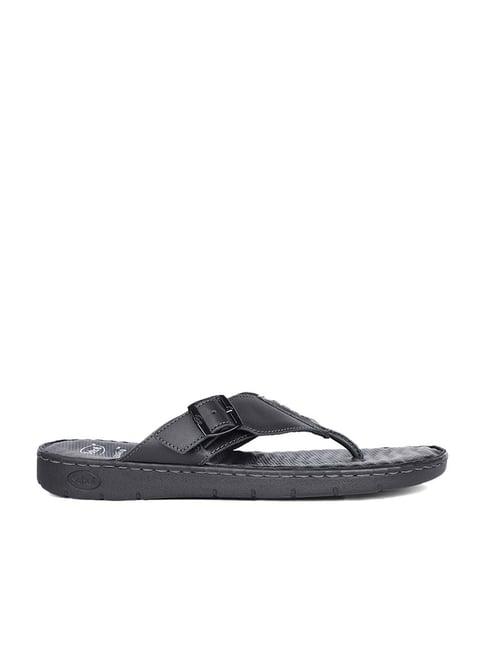 scholl by bata men's black thong sandals