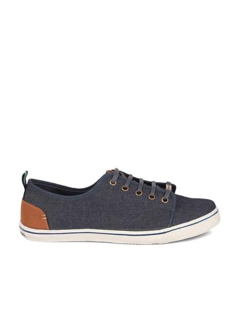 north star by bata men's blue casual sneakers