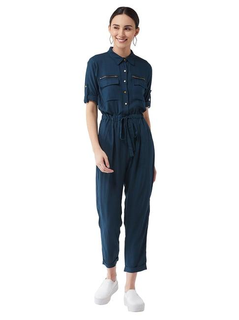 miss chase blue jumpsuit