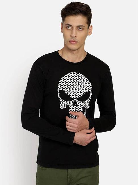 free authority black crew neck punisher t-shirt