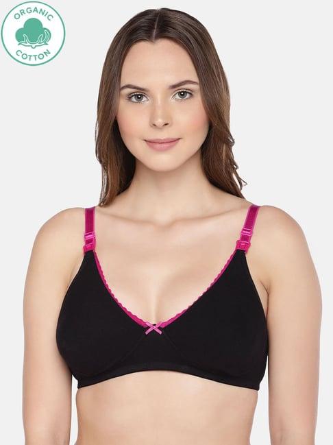 inner sense black non wired non padded nursing bra