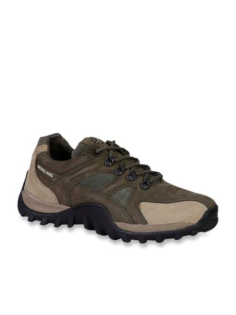 woodland men's olive green outdoor shoes