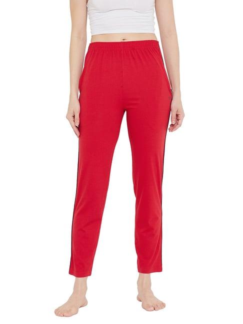 okane red lounge pants