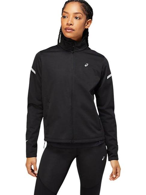 asics black heather regular fit jacket