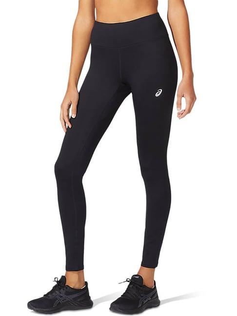 asics black regular fit tights