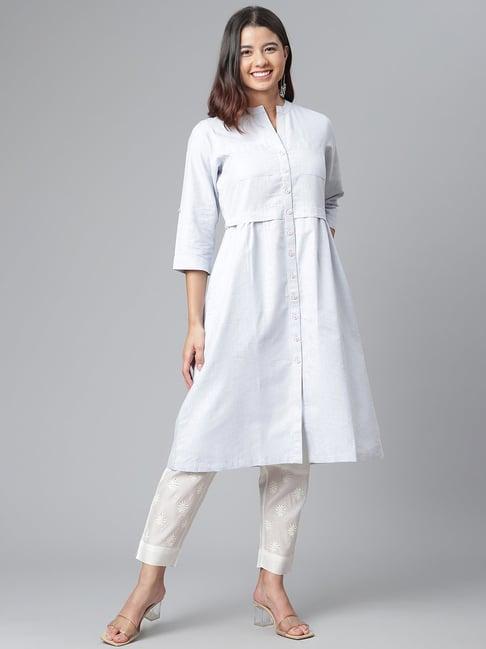 ayaany white cotton dress