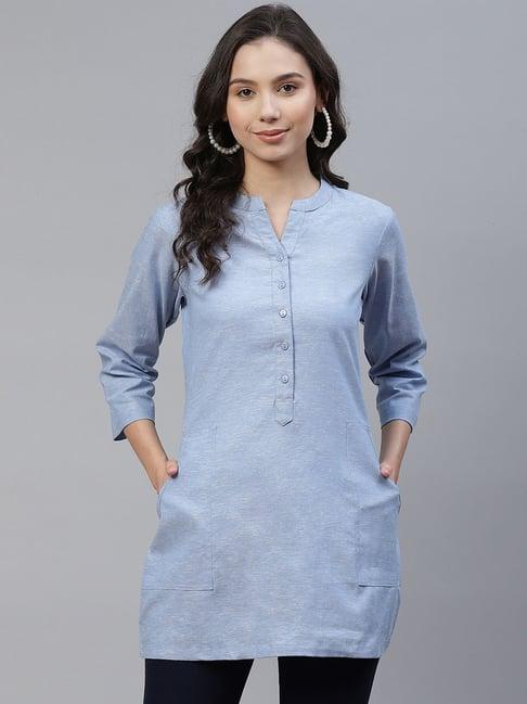 ayaany blue cotton top