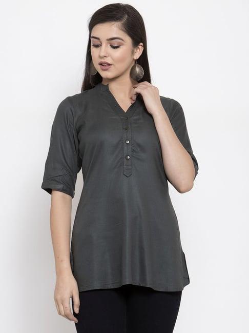 ayaany grey cotton top