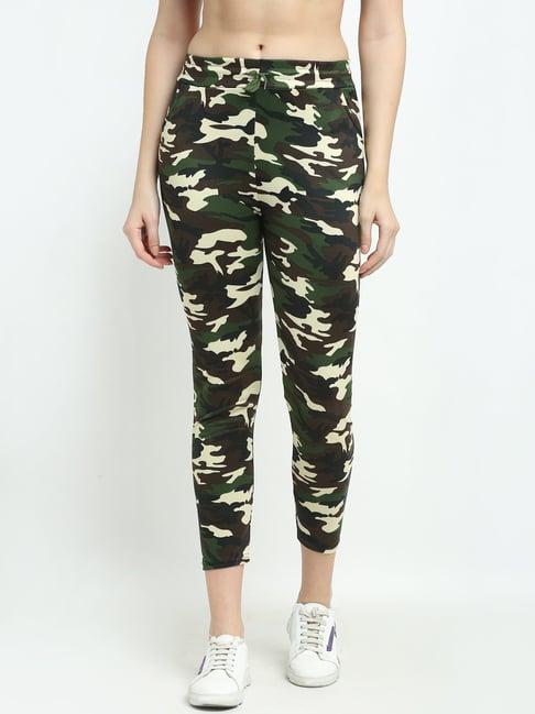 tag 7 green printed pants