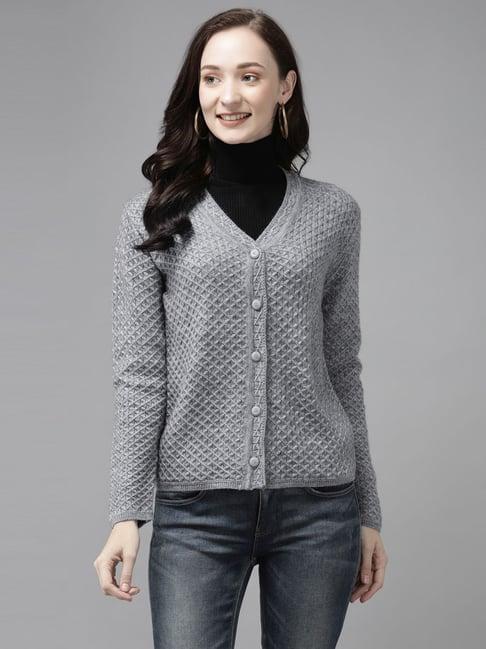 cayman grey embroidered cardigan