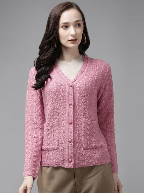 cayman pink embroidered cardigan