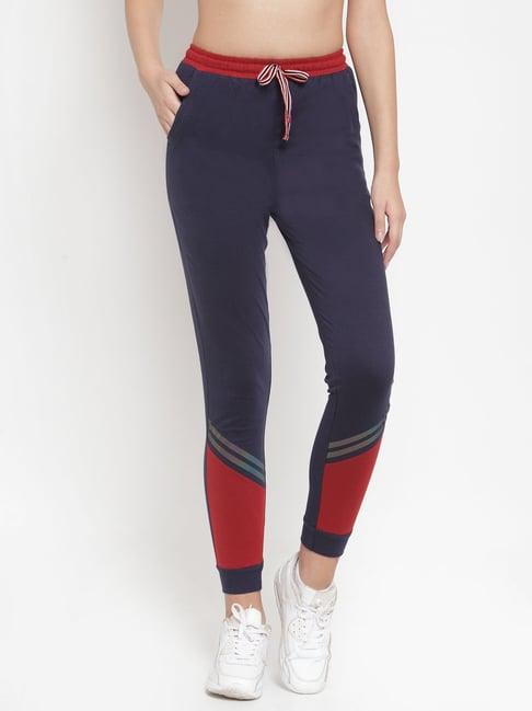 boston club navy striped trackpants