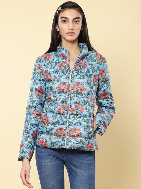 label ritu kumar multicolor floral print jacket