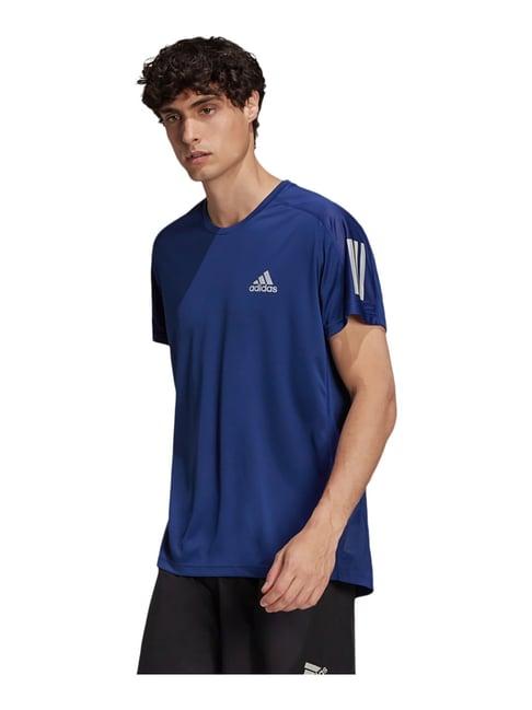 adidas blue crew neck t-shirt