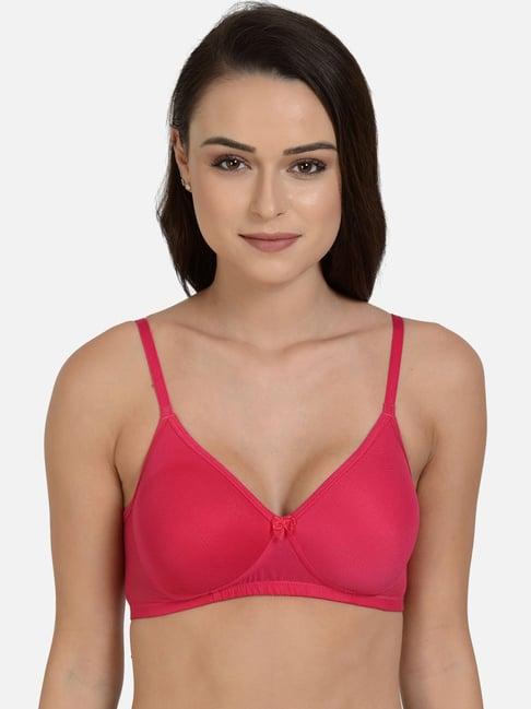 mod & shy drak pink non wired padded t-shirt bra