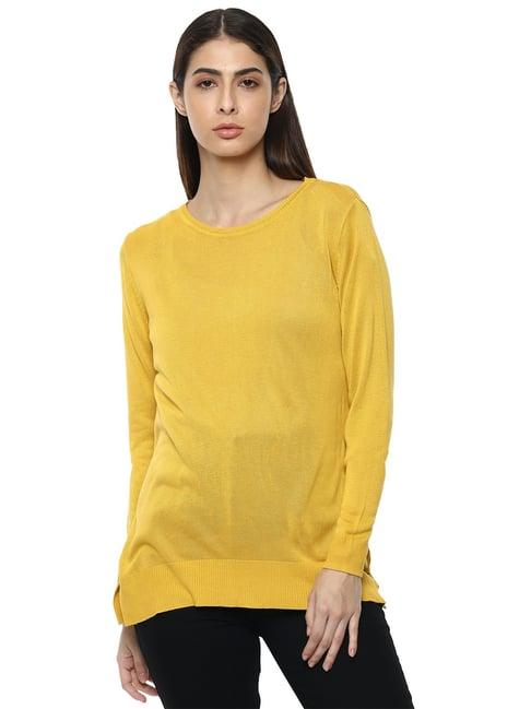 van heusen yellow t-shirt