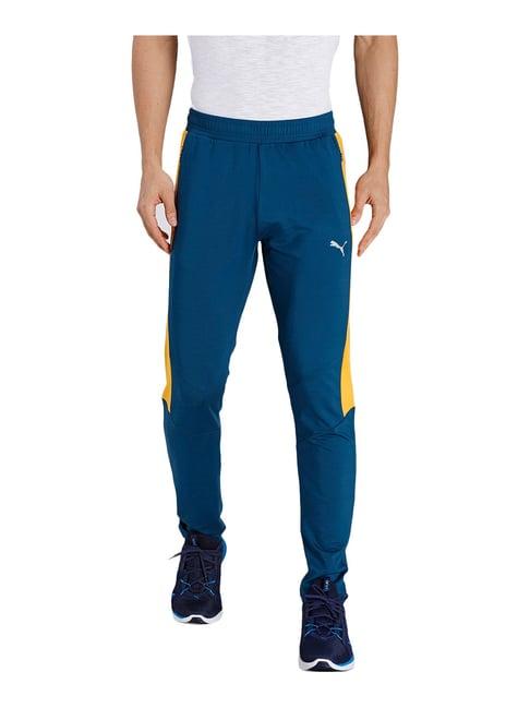 puma sky blue polyester trackpants