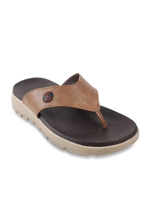 mochi men's tan thong sandals