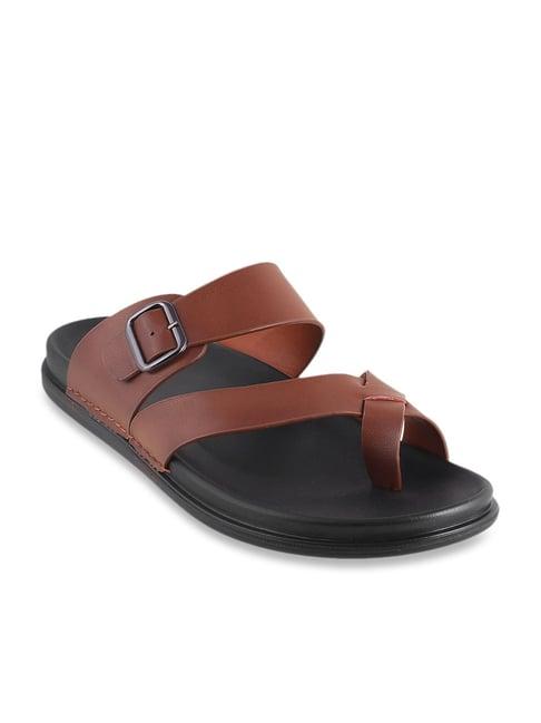 da vinchi by metro men's caramel brown cross strap sandals