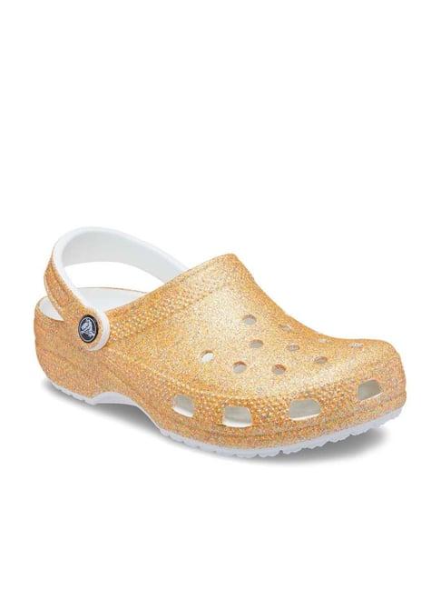 crocs classic unisex orange back strap clogs