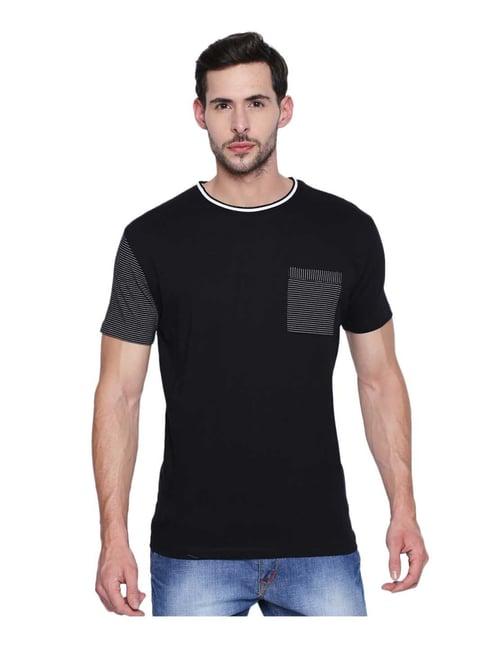 disrupt black regular fit t-shirt