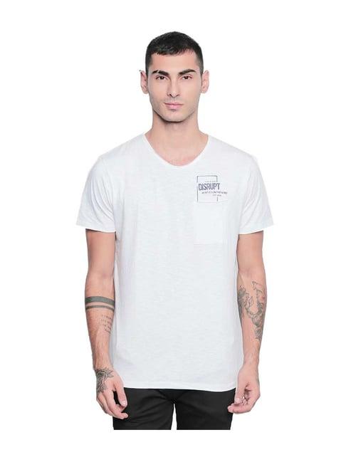 disrupt white printed t-shirt