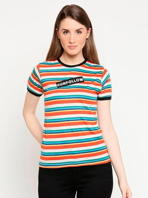 disrupt multicolor striped t-shirt