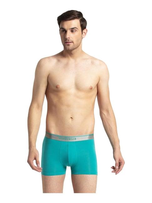 van heusen turquoise cotton trunks