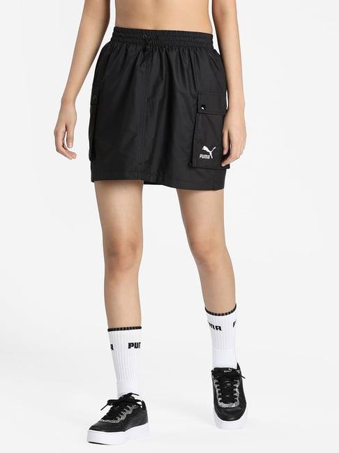 puma black mini skirt