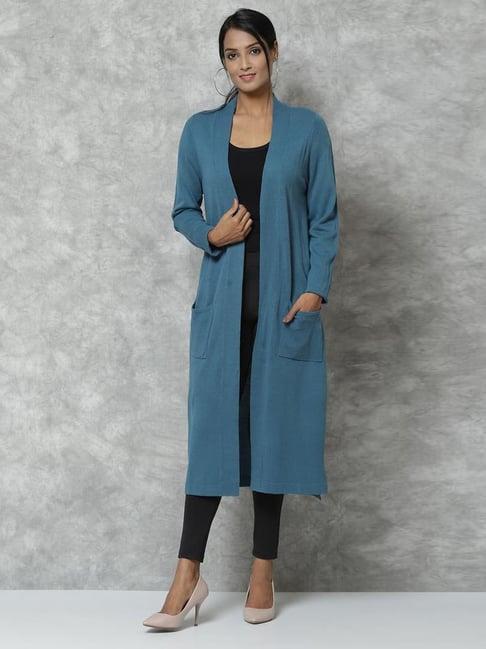 biba blue full sleeves shrug