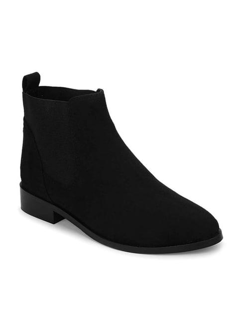 truffle collection women's jet black chelsea boots