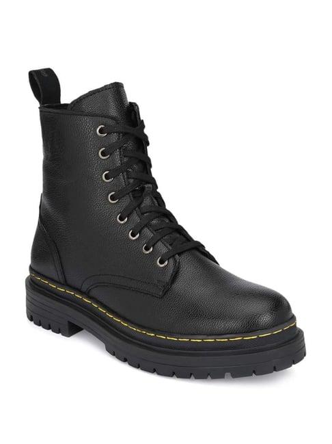 delize men's black casual boots