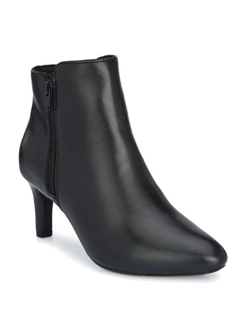 delize women's black stiletto booties