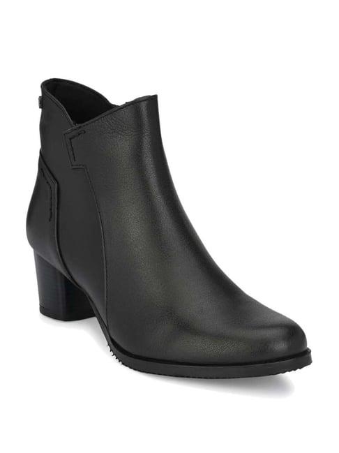 delize women's black casual booties