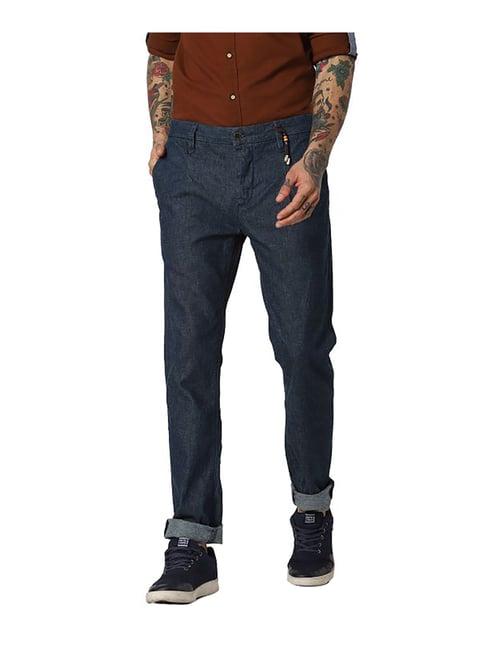 jack & jones medium blue slim fit trousers