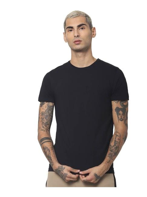 jack & jones black slim fit t-shirt