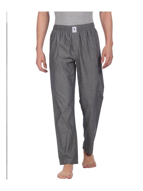 u.s. polo assn. grey regular fit lounge pants