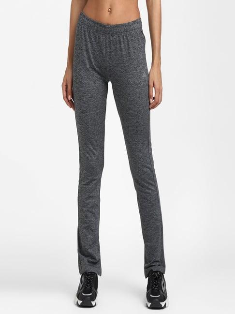 adidas grey textured workout trackpants