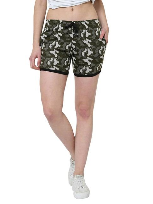 vimal jonney green solid shorts