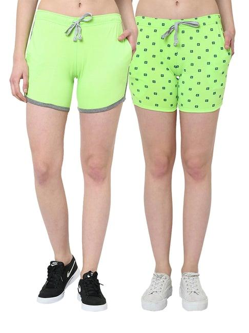 vimal jonney multicolor print shorts pack of 2