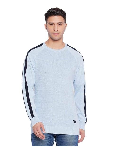 cantabil sky melange regular fit sweater