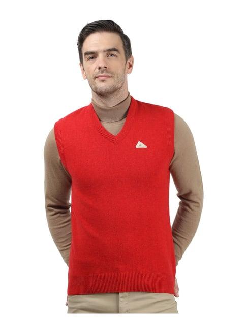 monte carlo red regular fit sweater