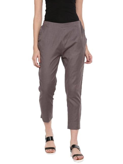 de moza dark grey elasticated pants